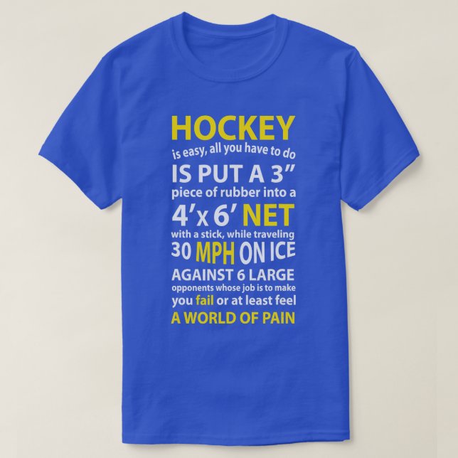 Camiseta Cita divertida de hockey El hockey es un regalo fá (Diseño del anverso)