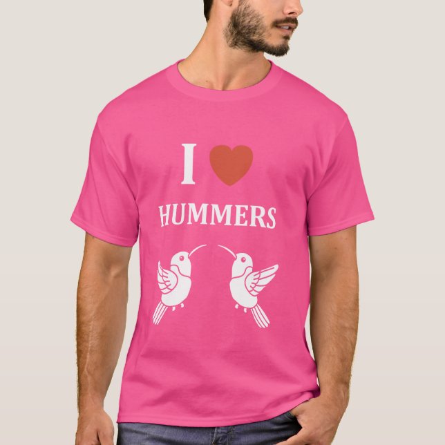 Camiseta Cita divertida de Hummingbird me encantan los humm (Anverso)