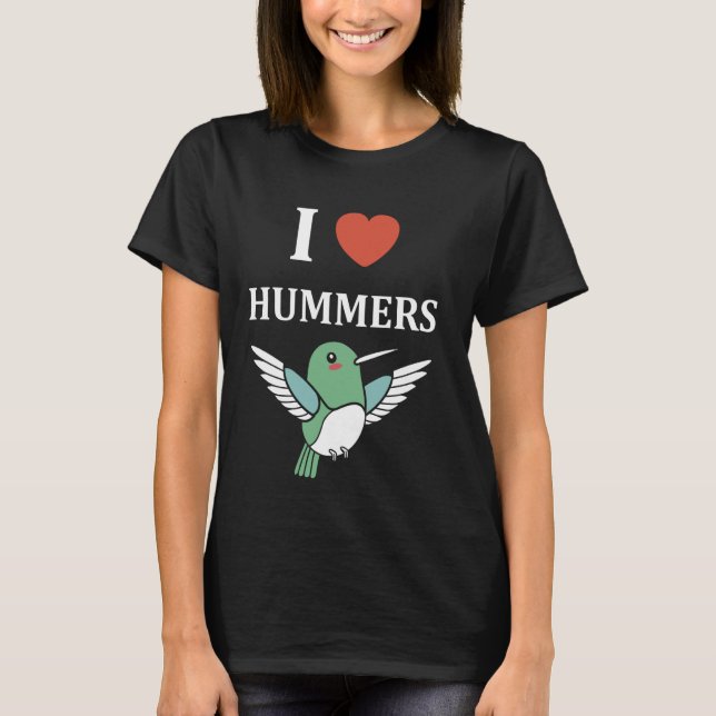 Camiseta Cita divertida de Hummingbird me encantan los humm (Anverso)