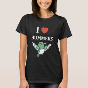 Camiseta Cita divertida de Hummingbird me encantan los humm