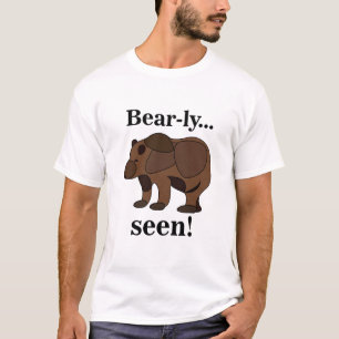 Camiseta Cita divertida de humor animal de oso pardo