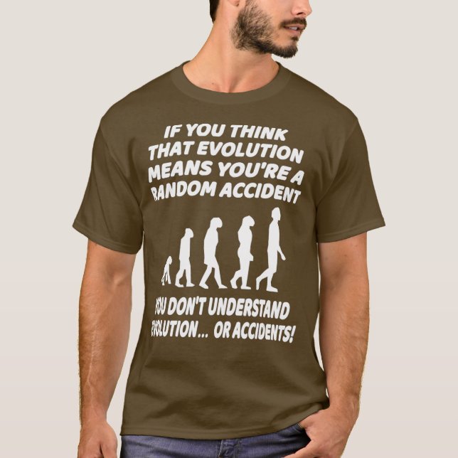 Camiseta Cita divertida de humor ateo para ciencia de la ev (Anverso)