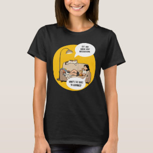 Camiseta Cita Divertida de Humor de Amante de Gatos Introve