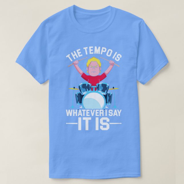 Camiseta Cita divertida de instrumentos musicales Tempo tam (Diseño del anverso)