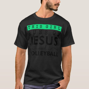 Camiseta Cita Divertida De Jesús Y Voleibol Deportivo Crist