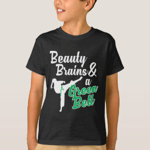 Camiseta Cita divertida de judo sobre el Cinturón Verde Tae