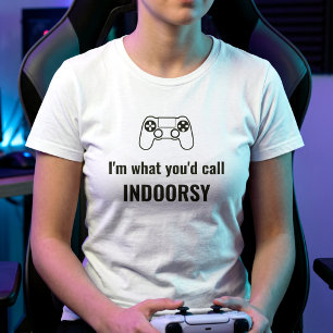 Camiseta Cita divertida de jugadora - Humor de introvertido