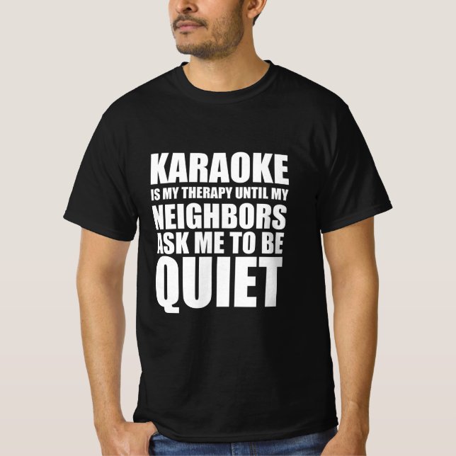 Camiseta Cita divertida de Karaoke (Anverso)