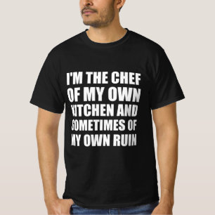Camiseta Cita divertida de la cocina