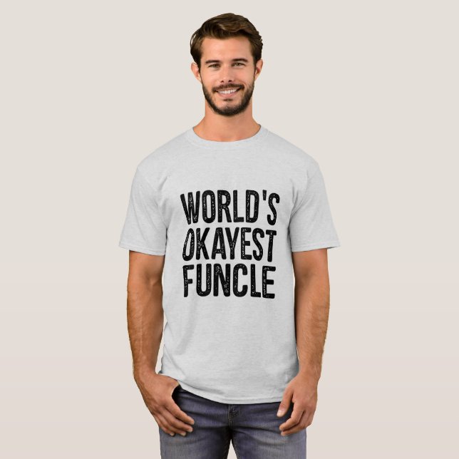 Camiseta Cita divertida de la definición de Okayest Funcle (Anverso completo)
