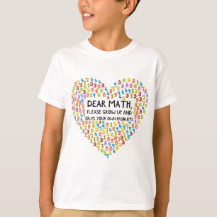 Camiseta Cita divertida de la escuela de matemáticas