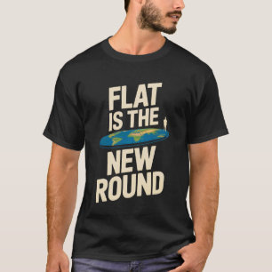 Camiseta Cita Divertida de la Tierra Plana El Agua No se Cu