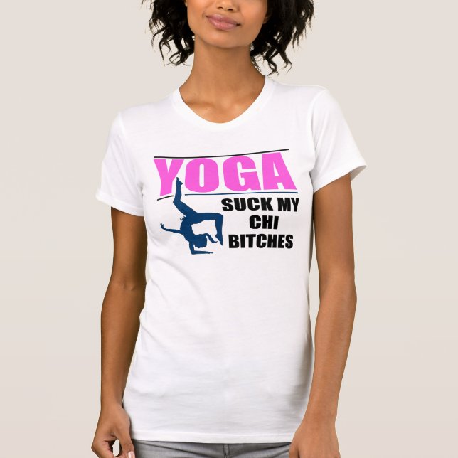 CAMISETA CITA DIVERTIDA DE LA YOGA (Anverso)