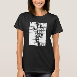 Camiseta Cita Divertida de Lengua Larga Para un Fanático de
