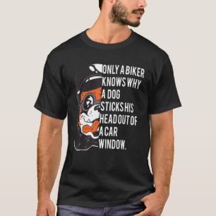 Camiseta Cita divertida de motocicletas y perro ciclista pa