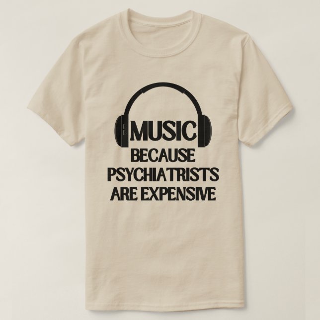 Camiseta Cita Divertida de Música  (Diseño del anverso)