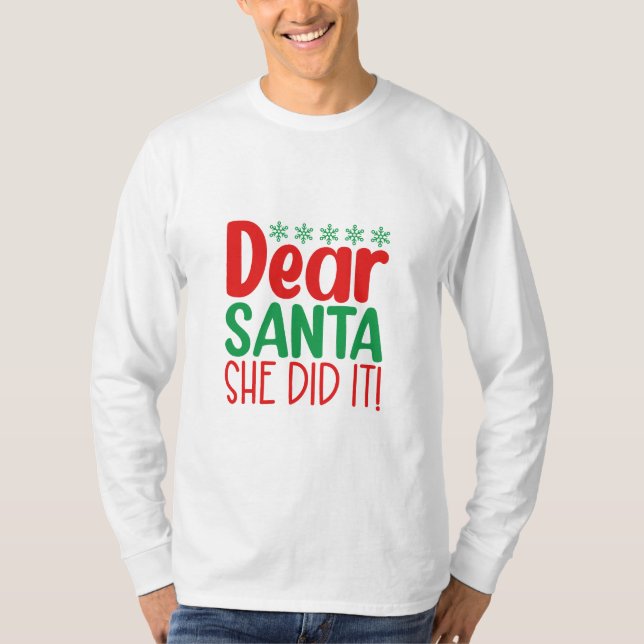 Camiseta - Cita divertida de Navidad (Anverso)
