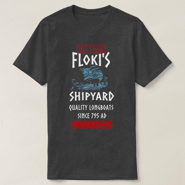 Camiseta Cita divertida de nórdico del Astillero Viking Kat (Diseño del anverso)