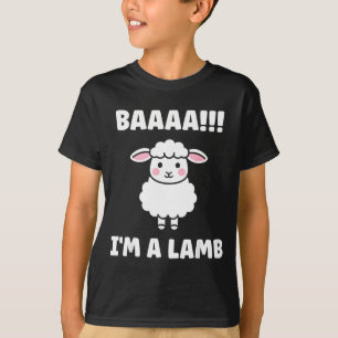 Camiseta Cita Divertida de Oveja Baaah Soy un Cordero