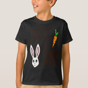 Camiseta Cita divertida de Pascua humorística zanahoria esp