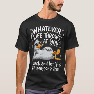 Camiseta Cita divertida de pato Humor ns Dibujo animado