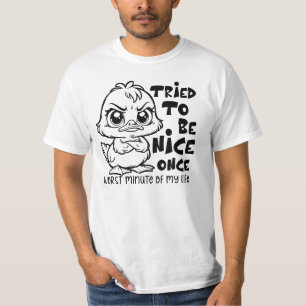 Camiseta Cita Divertida de Pato Humor Sarcástico para Amant