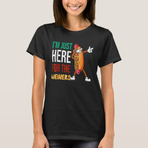 Camiseta Cita divertida de Perro caliente que estoy aquí pa