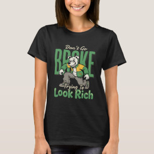 Camiseta Cita Divertida de Perro de Dinero que Gotea