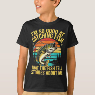 Camiseta Cita divertida de pesca B Pescador Carnada de pesc