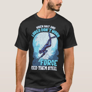 Camiseta Cita divertida de pesca con arpón Meme Traje de ne