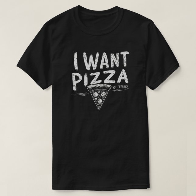 Camiseta Cita divertida de Pizza Lover (Diseño del anverso)