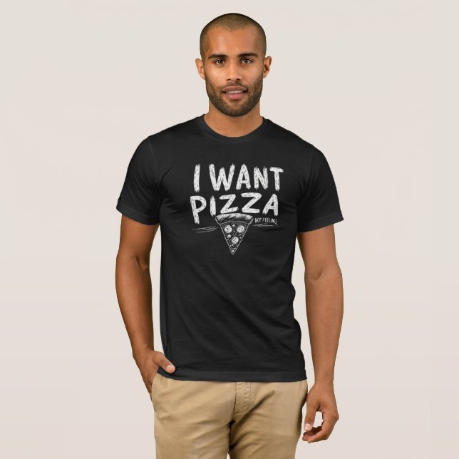 Camiseta Cita divertida de Pizza Lover (Anverso completo)