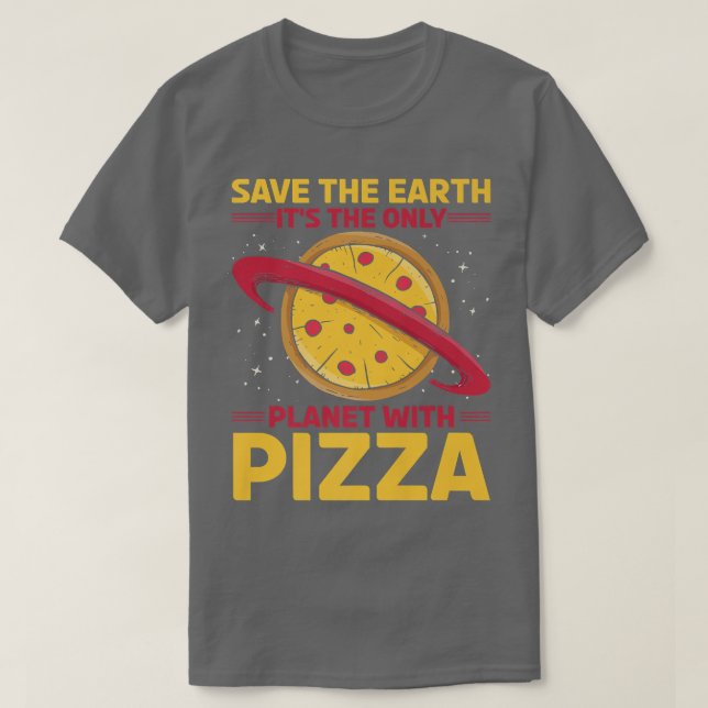 Camiseta Cita divertida de Pizza Lover Tee, activista medio (Diseño del anverso)