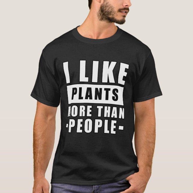 Camiseta Cita Divertida de Plantas (Anverso)