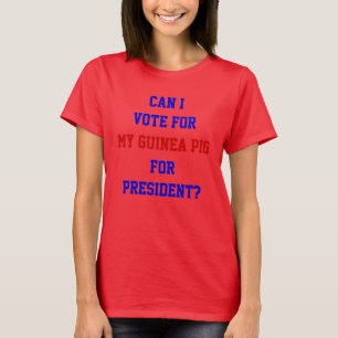 Camiseta Cita divertida de política vota por presidente cob