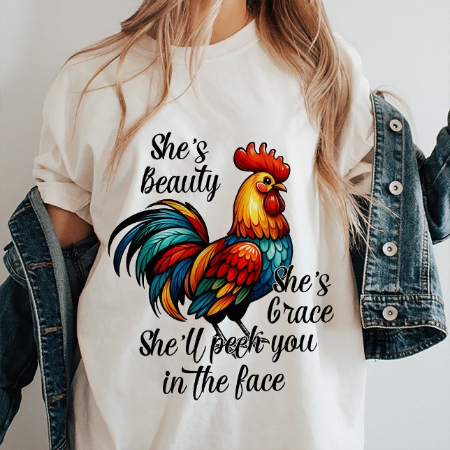 Camiseta Cita divertida de pollo (Funny Chicken Tee)