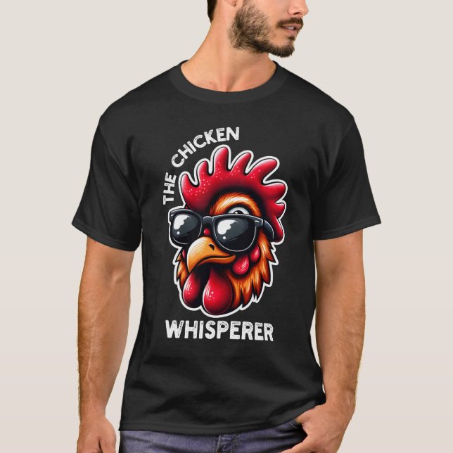 Camiseta Cita divertida de pollo en el Whisperer (Anverso)