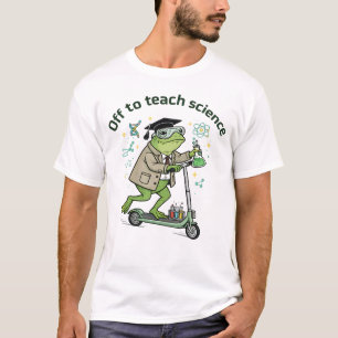 Camiseta Cita divertida de profesor de ciencia rana linda