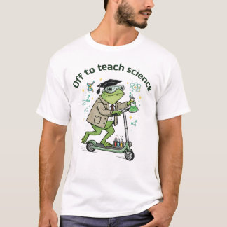 Camiseta Cita divertida de profesor de ciencia rana linda