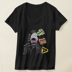 Camiseta Cita divertida de profesores - Los profesores sabe