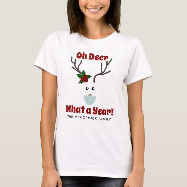 Camiseta Cita divertida de renos para Navidades familiares (Anverso)