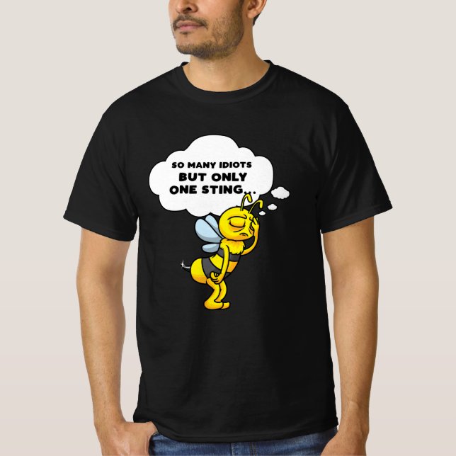 Camiseta Cita divertida de Sad Bee Beekeeper Gift (Anverso)