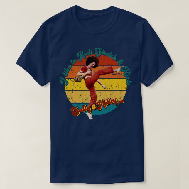 Camiseta Cita divertida de Sally OMalley Retro Sunset (Diseño del anverso)