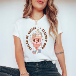 Camiseta Cita Divertida de Salud Mental Retro Alimentada po