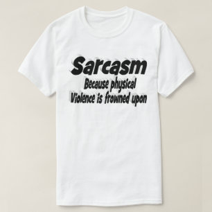 Camiseta Cita divertida de sarcasmo tipografía negra