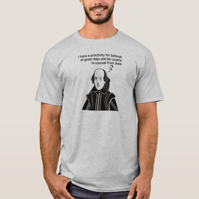 Camiseta Cita divertida de Shakespeare (Anverso)