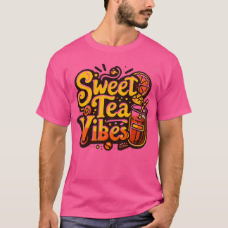 Camiseta Cita divertida de té dulce con una apariencia vint