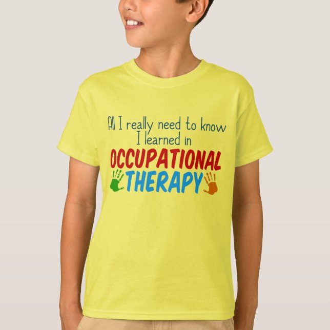 Camiseta Cita divertida de terapia ocupacional para niños (Anverso)