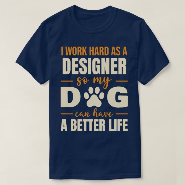 Camiseta Cita divertida de un amante de los perros de diseñ (Diseño del anverso)