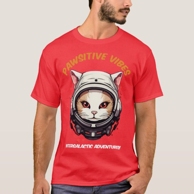 Camiseta Cita divertida de un gato de Astro (Anverso)